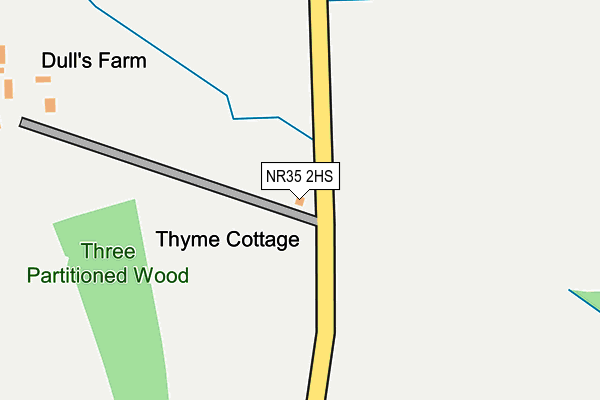NR35 2HS map - OS OpenMap – Local (Ordnance Survey) NR35 2HS map - OS OpenMap – Local (Ordnance Survey)