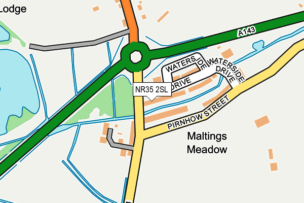 NR35 2SL map - OS OpenMap – Local (Ordnance Survey) NR35 2SL map - OS OpenMap – Local (Ordnance Survey)