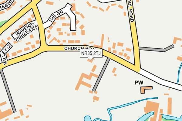 NR35 2TJ map - OS OpenMap – Local (Ordnance Survey) NR35 2TJ map - OS OpenMap – Local (Ordnance Survey)