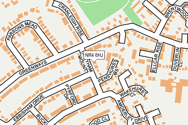 NR4 6HJ map - OS OpenMap – Local (Ordnance Survey) NR4 6HJ map - OS OpenMap – Local (Ordnance Survey)
