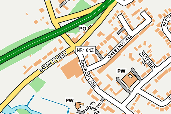 NR4 6NZ map - OS OpenMap – Local (Ordnance Survey) NR4 6NZ map - OS OpenMap – Local (Ordnance Survey)