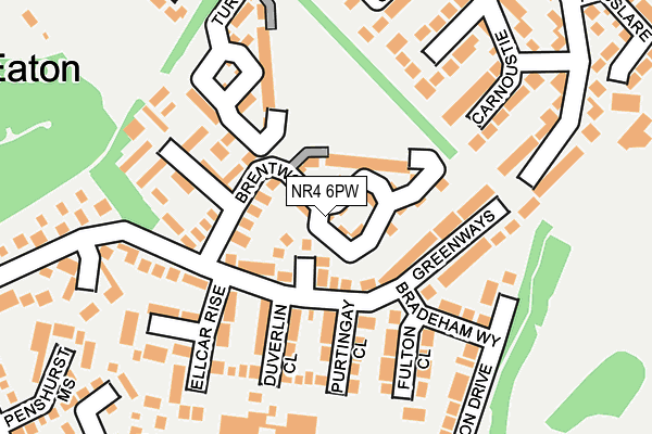 NR4 6PW map - OS OpenMap – Local (Ordnance Survey) NR4 6PW map - OS OpenMap – Local (Ordnance Survey)
