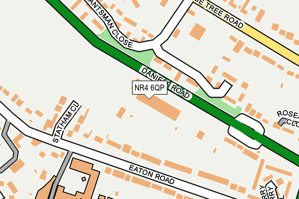 NR4 6QP map - OS OpenMap – Local (Ordnance Survey) NR4 6QP map - OS OpenMap – Local (Ordnance Survey)