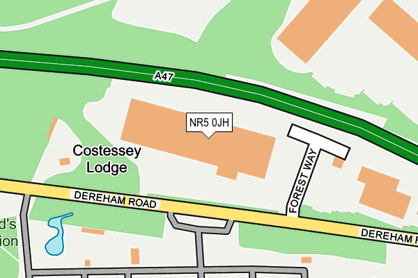 NR5 0JH map - OS OpenMap – Local (Ordnance Survey)