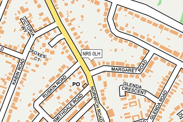 NR5 0LH map - OS OpenMap – Local (Ordnance Survey) NR5 0LH map - OS OpenMap – Local (Ordnance Survey)