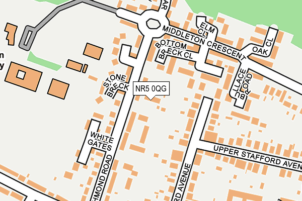 NR5 0QG map - OS OpenMap – Local (Ordnance Survey) NR5 0QG map - OS OpenMap – Local (Ordnance Survey)