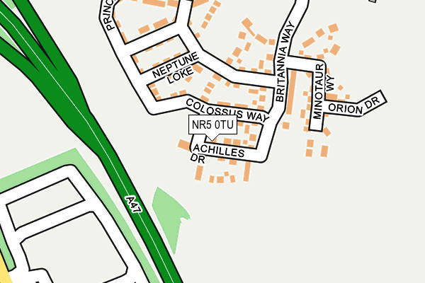NR5 0TU map - OS OpenMap – Local (Ordnance Survey) NR5 0TU map - OS OpenMap – Local (Ordnance Survey)