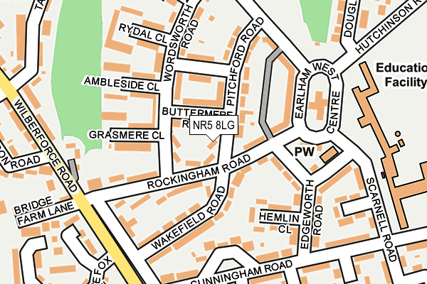 NR5 8LG map - OS OpenMap – Local (Ordnance Survey) NR5 8LG map - OS OpenMap – Local (Ordnance Survey)