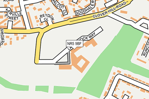 NR5 9BF map - OS OpenMap – Local (Ordnance Survey) NR5 9BF map - OS OpenMap – Local (Ordnance Survey)