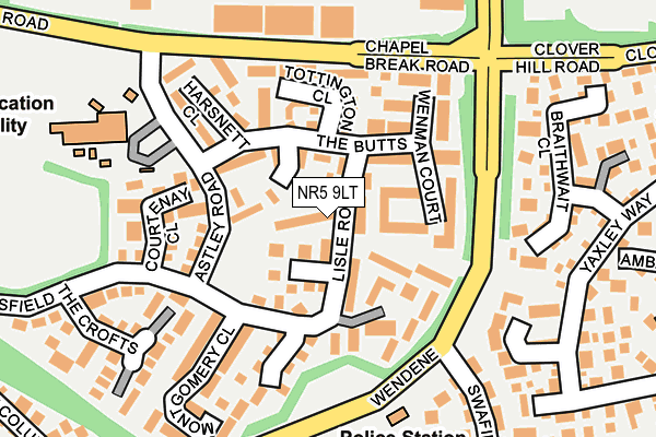 NR5 9LT map - OS OpenMap – Local (Ordnance Survey) NR5 9LT map - OS OpenMap – Local (Ordnance Survey)