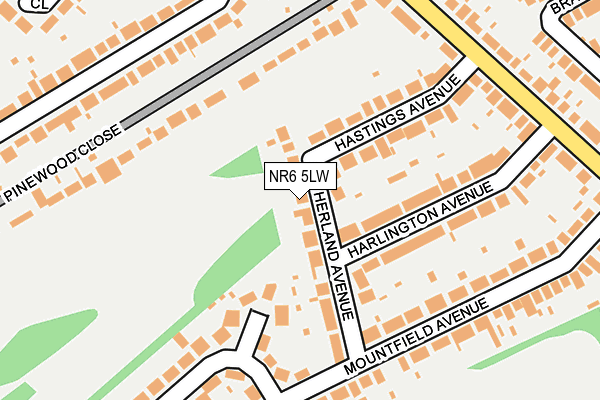 NR6 5LW map - OS OpenMap – Local (Ordnance Survey) NR6 5LW map - OS OpenMap – Local (Ordnance Survey)