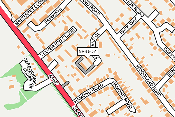 NR6 5QZ map - OS OpenMap – Local (Ordnance Survey) NR6 5QZ map - OS OpenMap – Local (Ordnance Survey)