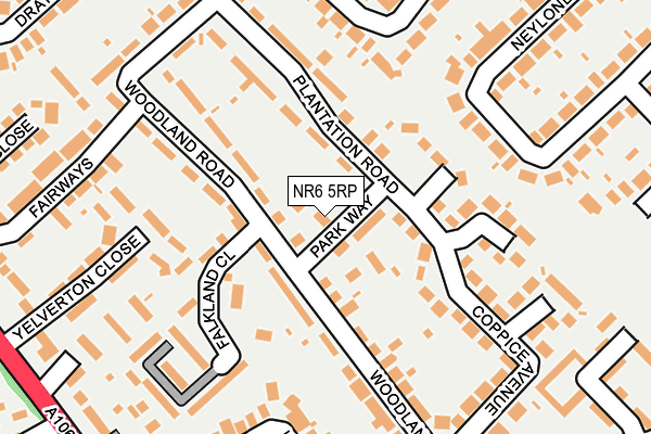 NR6 5RP map - OS OpenMap – Local (Ordnance Survey) NR6 5RP map - OS OpenMap – Local (Ordnance Survey)