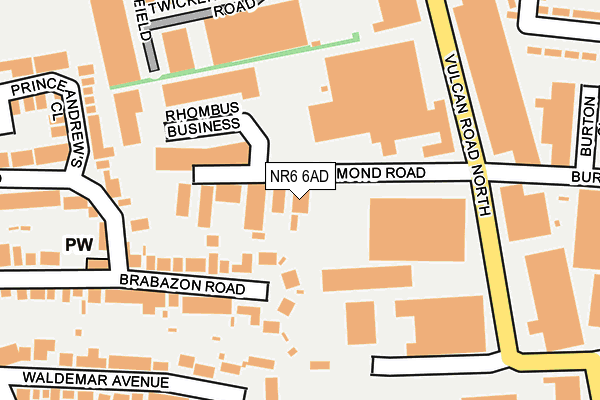 NR6 6AD map - OS OpenMap – Local (Ordnance Survey) NR6 6AD map - OS OpenMap – Local (Ordnance Survey)