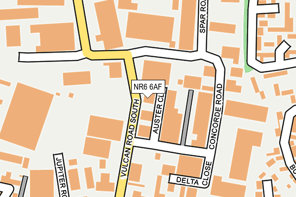 NR6 6AF map - OS OpenMap – Local (Ordnance Survey) NR6 6AF map - OS OpenMap – Local (Ordnance Survey)