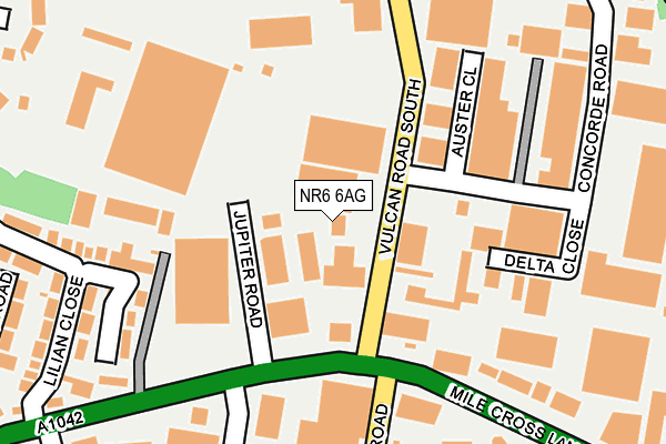 NR6 6AG map - OS OpenMap – Local (Ordnance Survey) NR6 6AG map - OS OpenMap – Local (Ordnance Survey)
