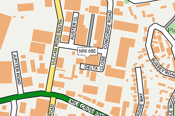 NR6 6BE map - OS OpenMap – Local (Ordnance Survey) NR6 6BE map - OS OpenMap – Local (Ordnance Survey)