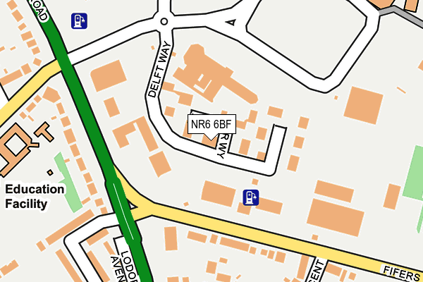 NR6 6BF map - OS OpenMap – Local (Ordnance Survey) NR6 6BF map - OS OpenMap – Local (Ordnance Survey)