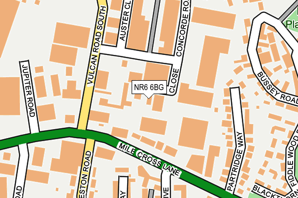 NR6 6BG map - OS OpenMap – Local (Ordnance Survey) NR6 6BG map - OS OpenMap – Local (Ordnance Survey)