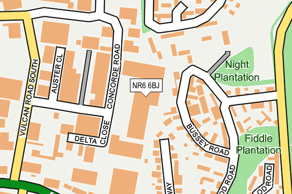 NR6 6BJ map - OS OpenMap – Local (Ordnance Survey) NR6 6BJ map - OS OpenMap – Local (Ordnance Survey)