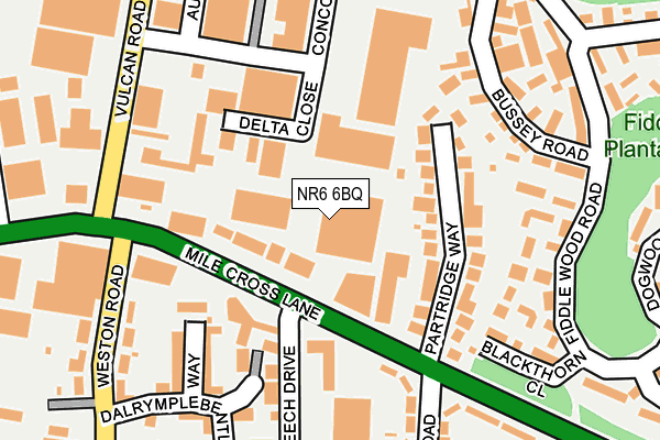 NR6 6BQ map - OS OpenMap – Local (Ordnance Survey) NR6 6BQ map - OS OpenMap – Local (Ordnance Survey)