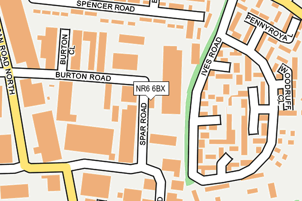 NR6 6BX map - OS OpenMap – Local (Ordnance Survey) NR6 6BX map - OS OpenMap – Local (Ordnance Survey)
