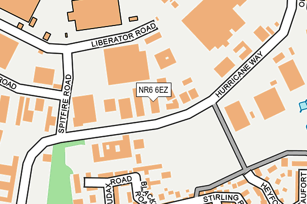 NR6 6EZ map - OS OpenMap – Local (Ordnance Survey) NR6 6EZ map - OS OpenMap – Local (Ordnance Survey)