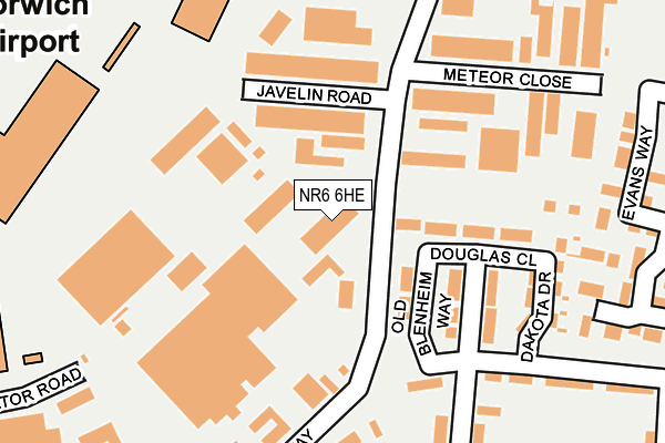 NR6 6HE map - OS OpenMap – Local (Ordnance Survey) NR6 6HE map - OS OpenMap – Local (Ordnance Survey)