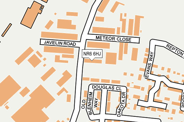 NR6 6HJ map - OS OpenMap – Local (Ordnance Survey) NR6 6HJ map - OS OpenMap – Local (Ordnance Survey)