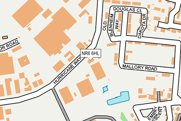 NR6 6HL map - OS OpenMap – Local (Ordnance Survey) NR6 6HL map - OS OpenMap – Local (Ordnance Survey)