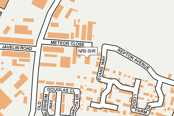 NR6 6HR map - OS OpenMap – Local (Ordnance Survey) NR6 6HR map - OS OpenMap – Local (Ordnance Survey)