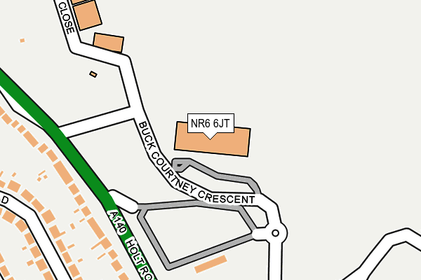 NR6 6JT map - OS OpenMap – Local (Ordnance Survey) NR6 6JT map - OS OpenMap – Local (Ordnance Survey)