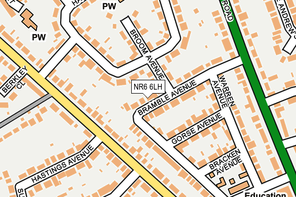 NR6 6LH map - OS OpenMap – Local (Ordnance Survey) NR6 6LH map - OS OpenMap – Local (Ordnance Survey)