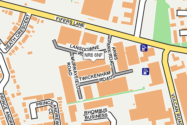 NR6 6NF map - OS OpenMap – Local (Ordnance Survey) NR6 6NF map - OS OpenMap – Local (Ordnance Survey)