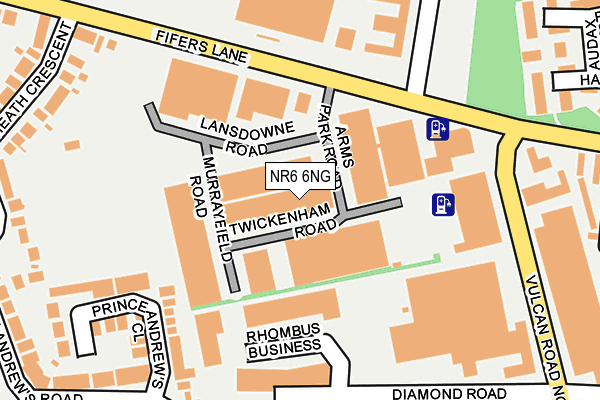NR6 6NG map - OS OpenMap – Local (Ordnance Survey) NR6 6NG map - OS OpenMap – Local (Ordnance Survey)