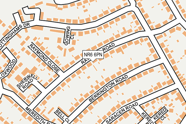 NR6 6PN map - OS OpenMap – Local (Ordnance Survey) NR6 6PN map - OS OpenMap – Local (Ordnance Survey)