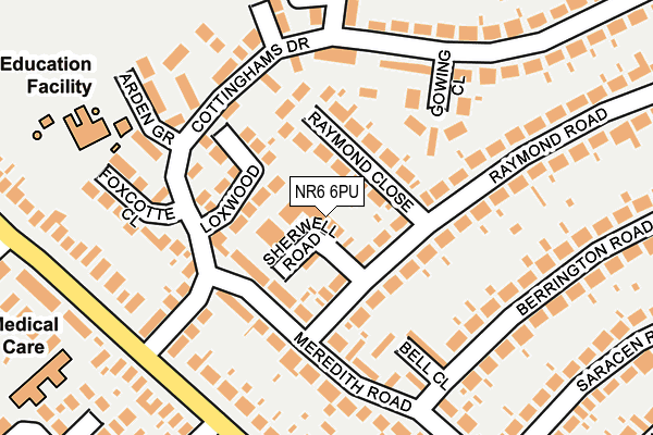 NR6 6PU map - OS OpenMap – Local (Ordnance Survey) NR6 6PU map - OS OpenMap – Local (Ordnance Survey)