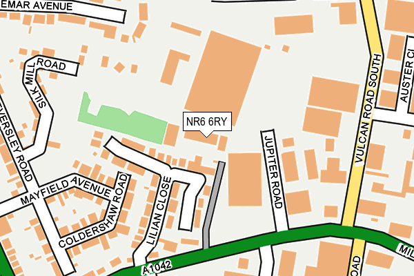 NR6 6RY map - OS OpenMap – Local (Ordnance Survey) NR6 6RY map - OS OpenMap – Local (Ordnance Survey)