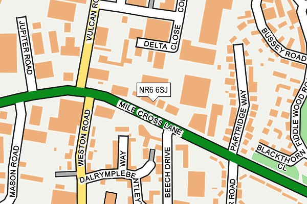 NR6 6SJ map - OS OpenMap – Local (Ordnance Survey) NR6 6SJ map - OS OpenMap – Local (Ordnance Survey)