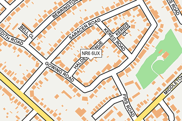 NR6 6UX map - OS OpenMap – Local (Ordnance Survey) NR6 6UX map - OS OpenMap – Local (Ordnance Survey)