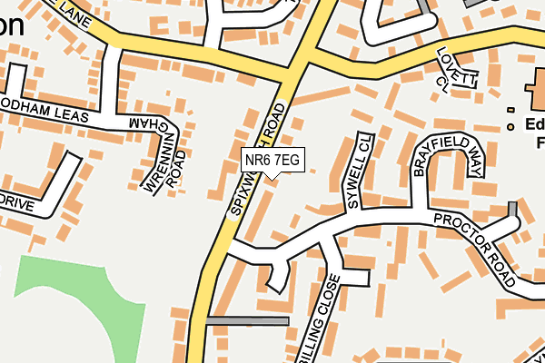 NR6 7EG map - OS OpenMap – Local (Ordnance Survey) NR6 7EG map - OS OpenMap – Local (Ordnance Survey)