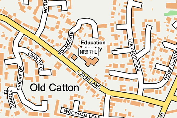 NR6 7HL map - OS OpenMap – Local (Ordnance Survey) NR6 7HL map - OS OpenMap – Local (Ordnance Survey)