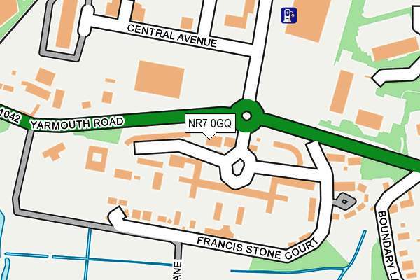 NR7 0GQ map - OS OpenMap – Local (Ordnance Survey) NR7 0GQ map - OS OpenMap – Local (Ordnance Survey)