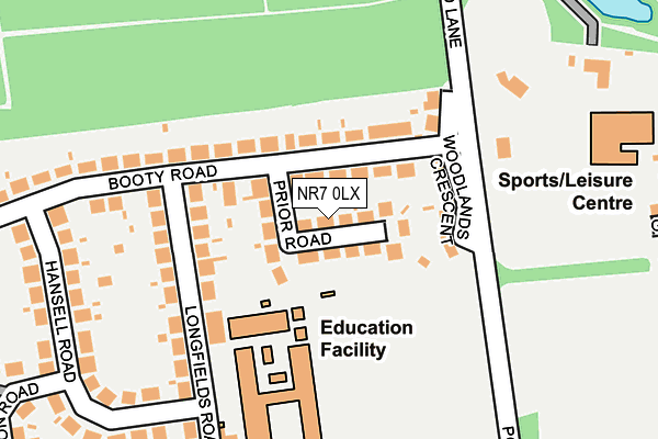 NR7 0LX map - OS OpenMap – Local (Ordnance Survey) NR7 0LX map - OS OpenMap – Local (Ordnance Survey)
