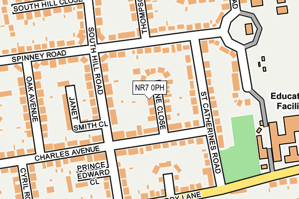 NR7 0PH map - OS OpenMap – Local (Ordnance Survey) NR7 0PH map - OS OpenMap – Local (Ordnance Survey)