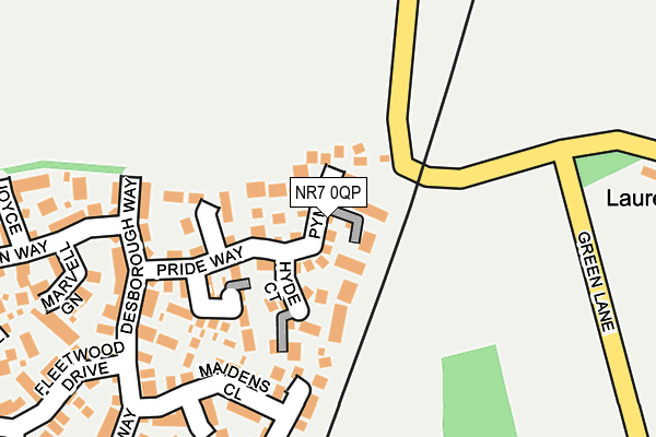 NR7 0QP map - OS OpenMap – Local (Ordnance Survey) NR7 0QP map - OS OpenMap – Local (Ordnance Survey)