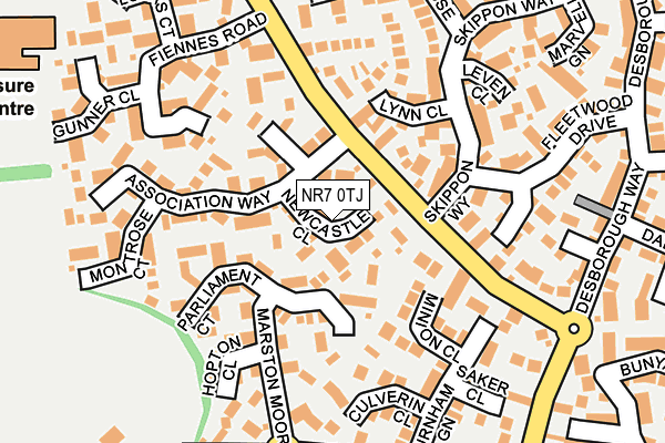 NR7 0TJ map - OS OpenMap – Local (Ordnance Survey) NR7 0TJ map - OS OpenMap – Local (Ordnance Survey)