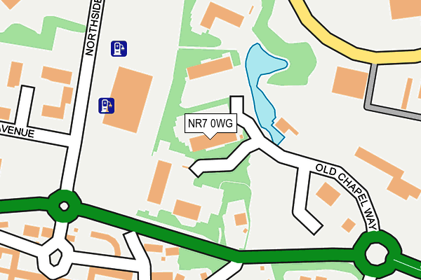 NR7 0WG map - OS OpenMap – Local (Ordnance Survey) NR7 0WG map - OS OpenMap – Local (Ordnance Survey)