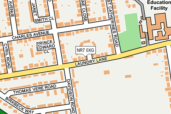 NR7 0XG map - OS OpenMap – Local (Ordnance Survey) NR7 0XG map - OS OpenMap – Local (Ordnance Survey)