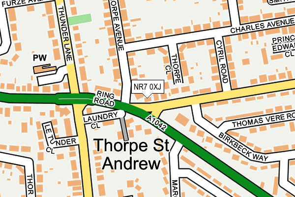 NR7 0XJ map - OS OpenMap – Local (Ordnance Survey) NR7 0XJ map - OS OpenMap – Local (Ordnance Survey)